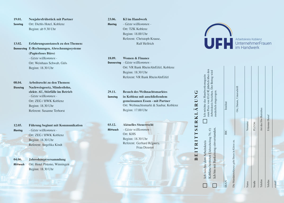 UFH Jahresprogramm 2022 Seite 1