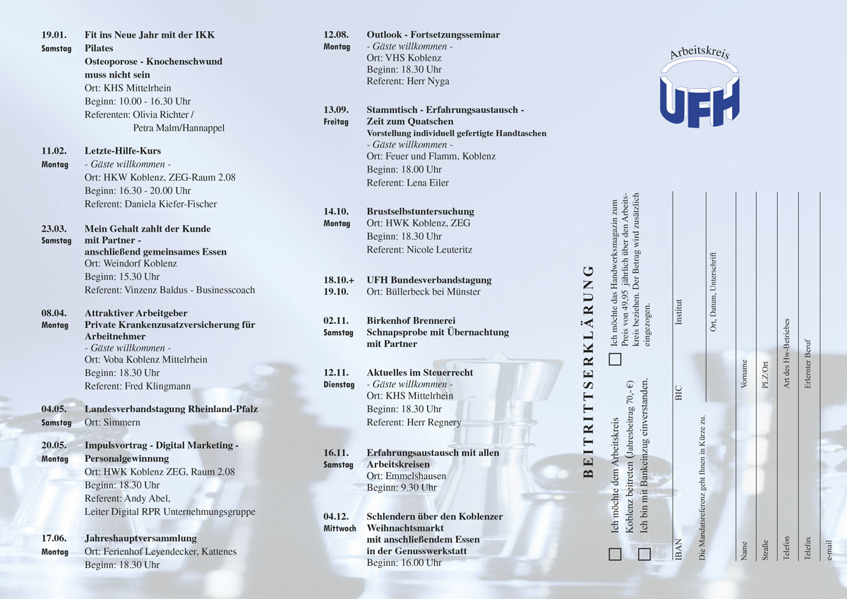 UFH Jahresprogramm 2019 1